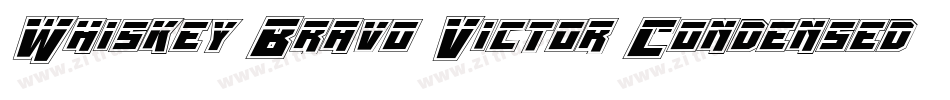 Whiskey Bravo Victor Condensed字体转换
